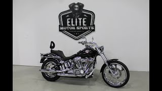 2005 Harley Davidson Softail Standard FXSTI ONLY 1248 Miles Chromed Out Custom Wheels [upl. by Atival]