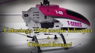 Unboxing a MJX T40C helicopter with camera [upl. by Jdavie]