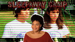 Thats A Lot To Unpack SLEEPAWAY CAMP Movie Reaction First Time Watching [upl. by Nedak]