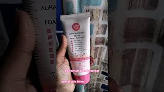 Cathy DollAura whitening serum foam cleanser viral makeup facewash cleanser [upl. by Eittel]