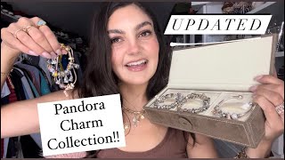 UPDATED  MY PANDORA BRACELETS  CHARM COLLECTION  DISNEY PARKS EXCLUSIVE CHARMS [upl. by Hasila705]