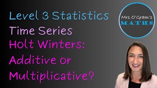 HoltWinters Additive vs Multiplicative [upl. by Suirtemed]