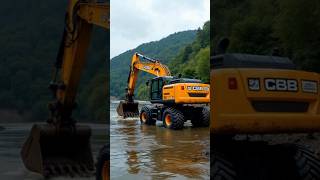 New 3dx jcb Hill side truck pulled shorts excavator jcb explore wheelexcavator miniexcavator [upl. by Nhabois411]