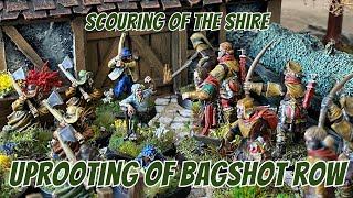 MESBG Narrative Battle Report  Scouring of the Shire  The uprooting of Bagshot Row [upl. by Platas940]