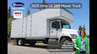 2025 Hino L6 Low Pro 26ft Box Van Movers Body [upl. by Romulus412]