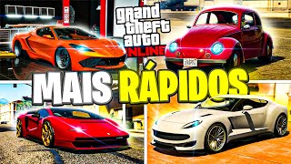 ESTES SÃO OS 10 CARROS MAIS RÁPIDOS DO GTA 5 ONLINE EM 2024 LISTA ATUALIZADA [upl. by Aulea276]