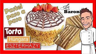 Torta 🇭🇺 ESTERHÁZY 🍰 un pastel muy diferente 🚀 🔺 LOS BARONI cursos de pastelería online [upl. by Natsuj]