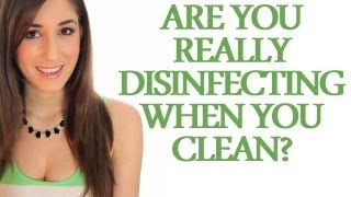 Disinfectants vs Cleaners  Are You Really Disinfecting When You Clean Clean My Space [upl. by Goldia]