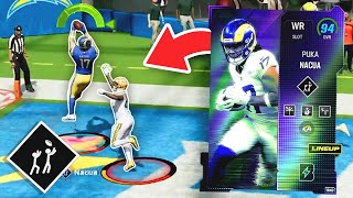 Puka Nacua Is Unguardable Catches Everything Madden 24 [upl. by Marguerite]