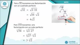 Simplificación de raíces inexactas [upl. by Lorri]