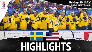 Highlights  Sweden vs USA  2024 MensWorlds [upl. by Eelrak]