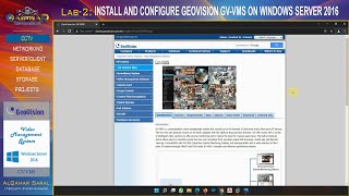 Geovision Lab  INSTALLATION AND CONFIGURATION OF GEOVISION GVVMS [upl. by Llenod329]