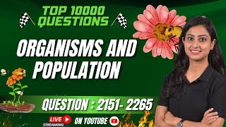 Organisms amp Population  TOP 10000 QUESTIONS  NEET BIOLOGY  NEET 2024 [upl. by Yggep]