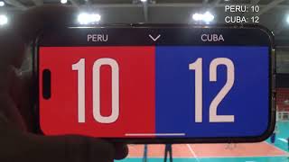 PERU vs CUBA SET 4 [upl. by Dedie959]