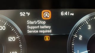 Volvo Start Stop Service Required  Support Battery Replacement [upl. by Walley]