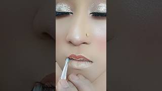 Line Your lips with liquid mate lipstick through a Brush upper lip part 1 2024 liner lipstick [upl. by Sarette]