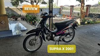 REVIEW HONDA SUPRA X 100 TAHUN 2001 [upl. by Maryellen]