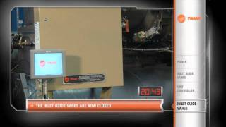 Trane Centrifugal Chiller Rapid Restart After Power Loss Video [upl. by Anitsihc]