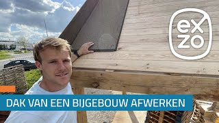 Timmeren met Timo 7  Hoe plaats je dakbedekking op je bijgebouw [upl. by Kesia]