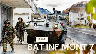 Armée Suisse  BAT INF MONT 7  SIF 2022 [upl. by Annodas]