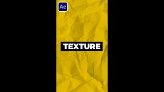 Add Textures to your Motion Graphics in After Effects shorts [upl. by Seiber]