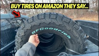 You Can Even Buy TIRES On Amazon 😂 BF Goodrich KO2 For My 2021 TRD Pro Toyota Tacoma [upl. by Nnael850]