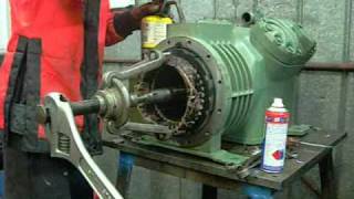 Bitzer V4 SemiHermetic Compressor Motor End Pt2  The Statorwmv [upl. by Constantin]