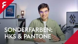 Arbeiten mit HKS amp Pantonefarben Basiswissen  Tutorial  FLYERALARM [upl. by Gannes]