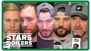 Stars vs Oilers Game 4  Dallas Stars pregame interviews [upl. by Dlorrej]