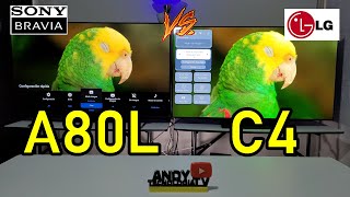 SONY A80L vs LG C4 XR Triluminos Pro vs Perfect Color  Smart TVs 4K OLED [upl. by Eihtak]