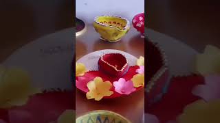 Beautiful diya decoration for Diwali 🎇🪔 [upl. by Hatcher409]