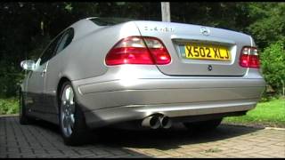 Mercedes CLK430  Eisenmann Race Exhaust [upl. by Enrobialc896]