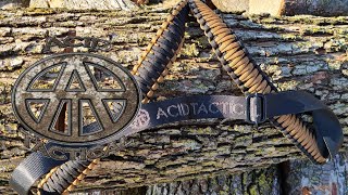 Acid Tactical Single Point 550 Paracord Survival Gun Sling in CoyoteBlack for Micro Roni [upl. by Anyak]