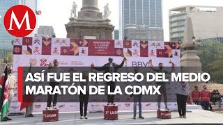 ¡Así fue y se vivió el medio maratón de la CdMx [upl. by Atnicaj]