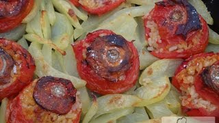 Pomodori ripieni di riso filanti con patate [upl. by Kciredohr]