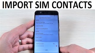 Huawei P10 How to COPYIMPORT Contacts from SIM to Phone [upl. by Rhoads284]