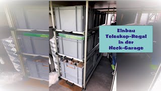 Regalsystem mit Teleskopschienen für die Heckgarage [upl. by Enyala]