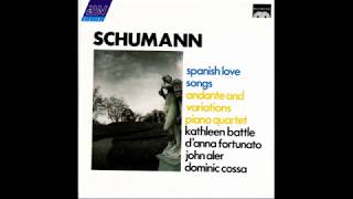 Schumann  Spanische Liebeslieder Spanish Love Songs  Kathleen Battle [upl. by Yebot533]