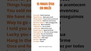 15 FRASES ÚTEIS EM INGLÊS [upl. by Nisse23]