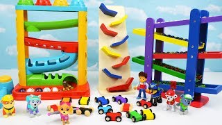 Learn Colors with Marbles and Wooden Toys  The Paw Patrol [upl. by Salina379]