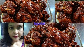 Korean Fried Chicken spicy Chicken fry Recipe Bangla [upl. by Sualokin]