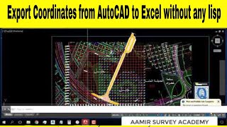 Export AutoCad coordinates to excel [upl. by Giarg268]