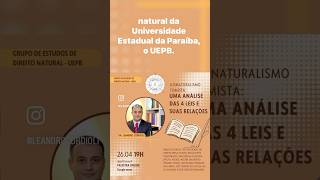 Palestra sobre Direito Natural na UEPB [upl. by Atnwahs]