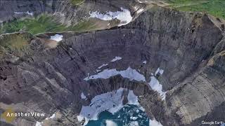 Iceberg Lake simply beautiful on Google Earth [upl. by Lapo640]