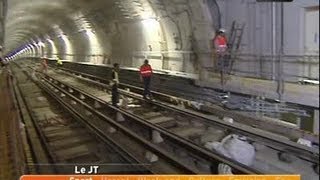 Le métro en chantier à Oullins [upl. by Schreibman]