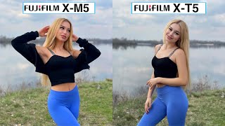 Fujifilm XM5 Vs Fujifilm XT5 Camera Test Comparison [upl. by Alleuqahs]