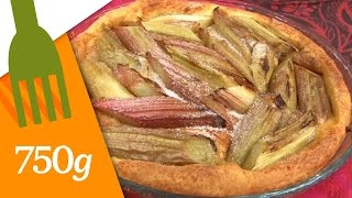 Recette de Tarte à la rhubarbe  750g [upl. by Fabiano]