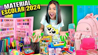 COMPRANDO MUITO MATERIAL ESCOLAR 2024 PRA MIKAELLY [upl. by Stephi]