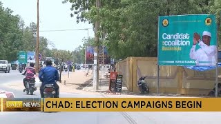 Chad election Campaigns start as opposition candidates lament violations [upl. by Nhguav160]