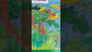 Prakritik drishya ll How to make a scenery with art by Arushi ll drawing youtubeshorts short [upl. by Maddocks444]